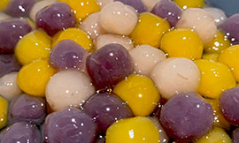 タロ芋・さつま芋・紫芋を原料としたタピオカ「芋丸」を販売開始！